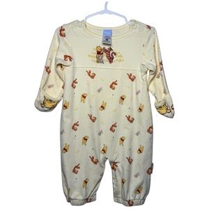 Disney Baby Winnie the Pooh, Tigger, Piglet Embroidered Jumpsuit